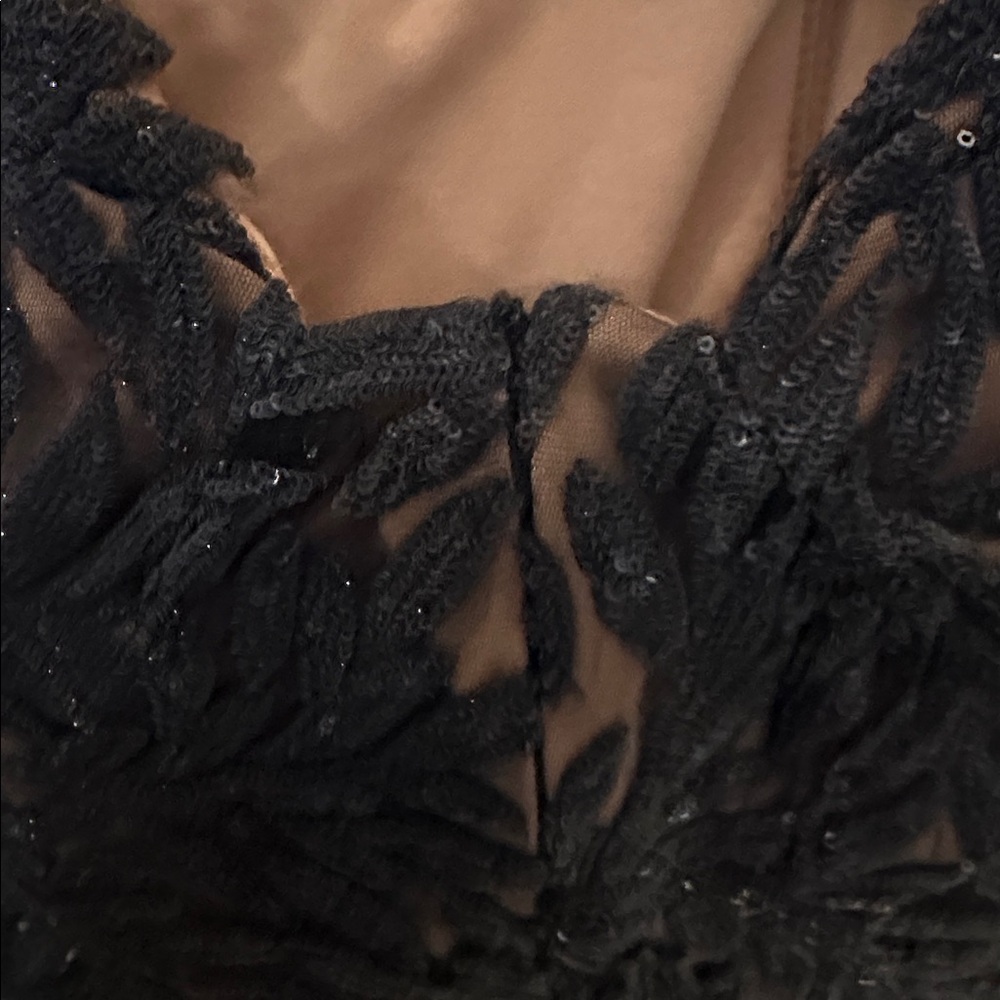 NADINE MERABI Stella Black Backless Lace Dress - Picture 8 of 16